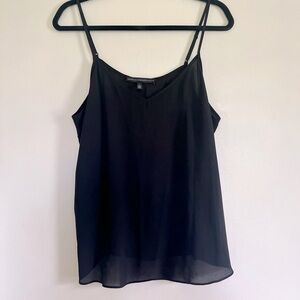 White House Black Market Black Spaghetti Strap Camisole Tank Top Size Large